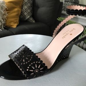 Kate Spade wedge iago laser cut-out sandal sandal